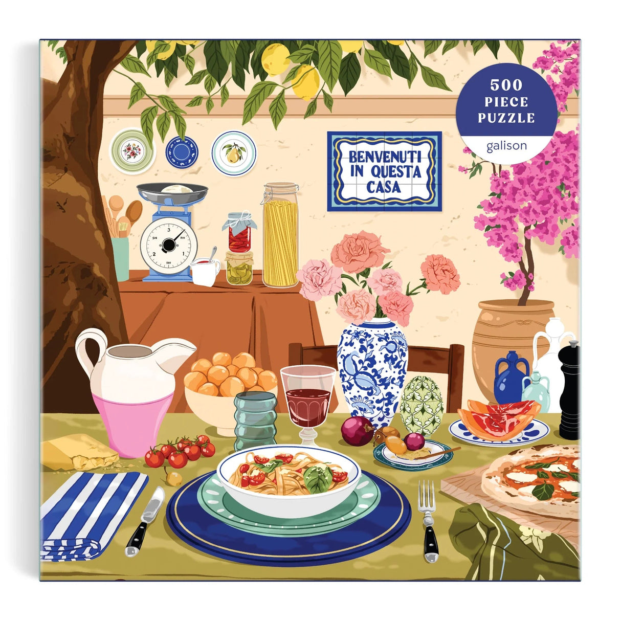 Tuscan Afternoon 500 Piece Jigsaw Puzzle | Galison - Jigsaw Puzzles - The Puzzle Center