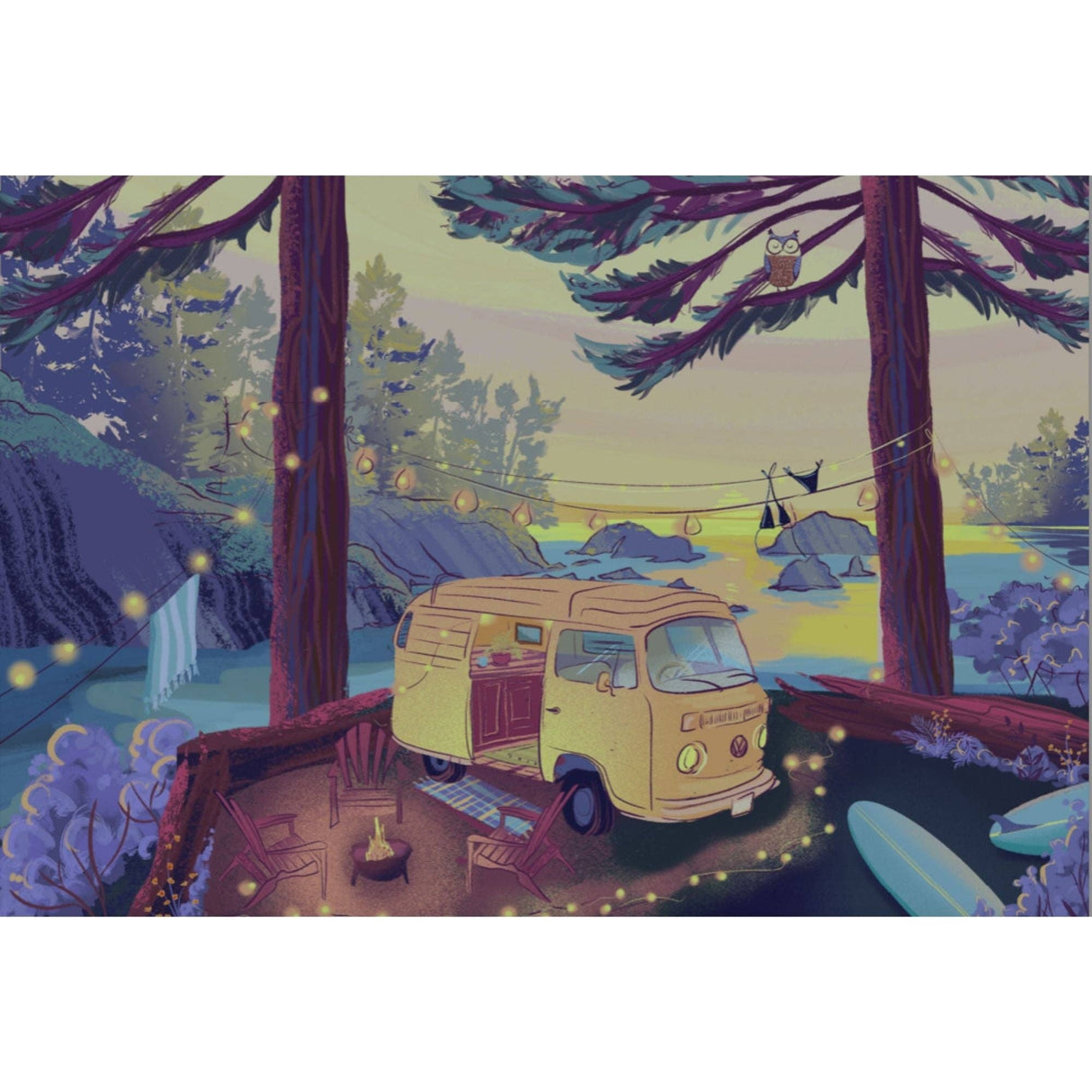 Twilight Campsite 1000 Piece Jigsaw Puzzle | Villager Puzzles - Jigsaw Puzzles - The Puzzle Center