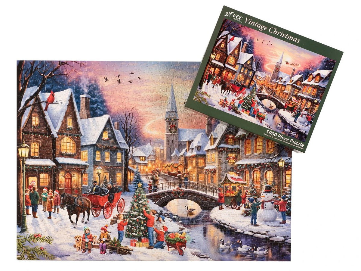 Vintage Christmas 1000 Piece Jigsaw Puzzle | Vermont Christmas Co - Jigsaw Puzzles - The Puzzle Center