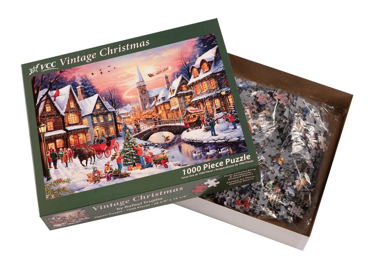 Vintage Christmas 1000 Piece Jigsaw Puzzle | Vermont Christmas Co - Jigsaw Puzzles - The Puzzle Center