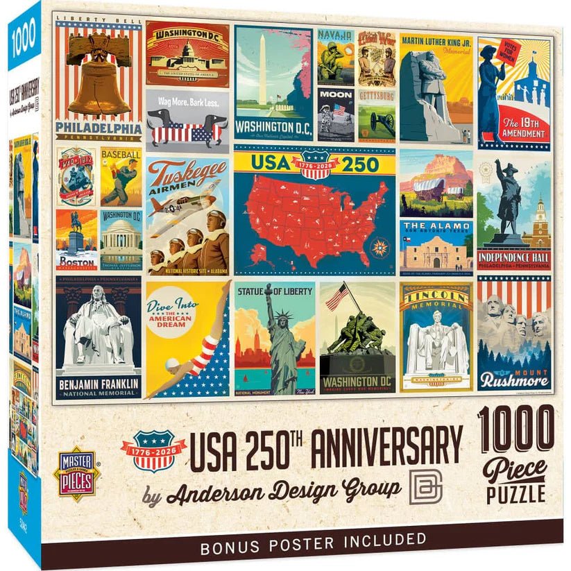Vintage Posters - USA 250th Anniversary 1000 Piece Jigsaw Puzzle | Masterpieces - Jigsaw Puzzles - The Puzzle Center
