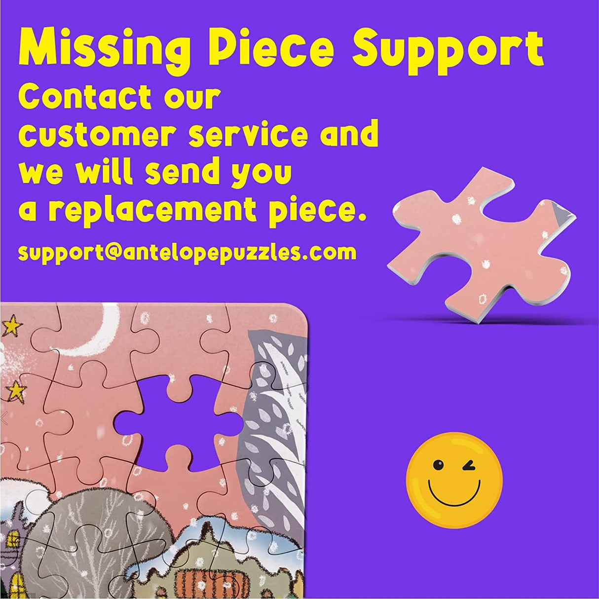White Christmas 250 Piece Jigsaw Puzzle | Antelope Puzzles - Jigsaw Puzzles - The Puzzle Center