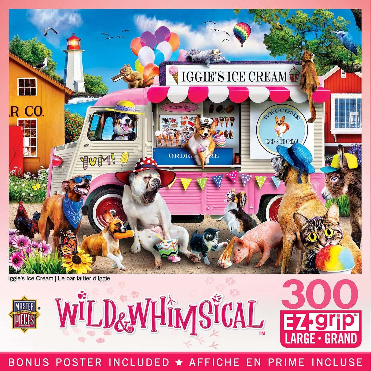 Wild & Whimsical Iggie's Ice Cream 300 Piece EZ Grip Jigsaw Puzzle | Masterpieces - Jigsaw Puzzles - The Puzzle Center