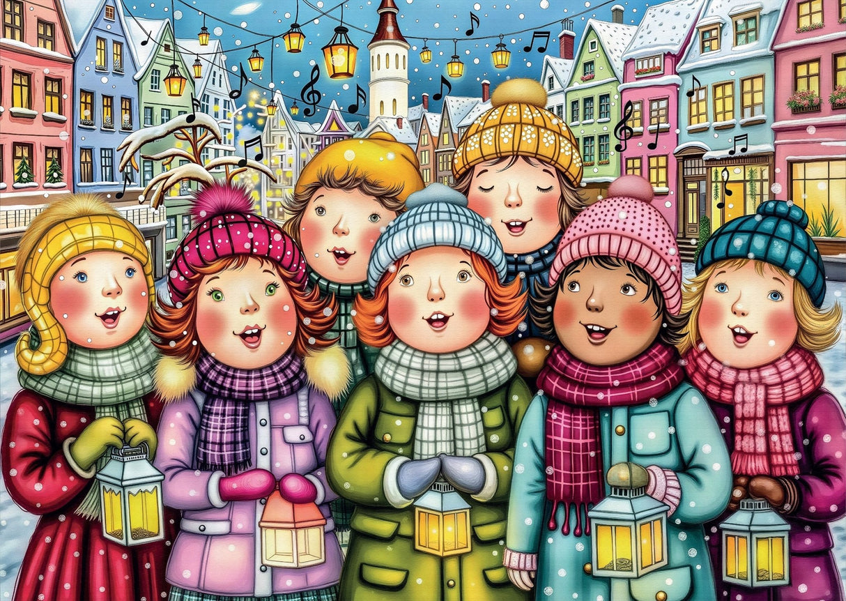 Winter Choir Harmony 1000 Piece Jigsaw Puzzle | Delfy - Jigsaw Puzzles - The Puzzle Center