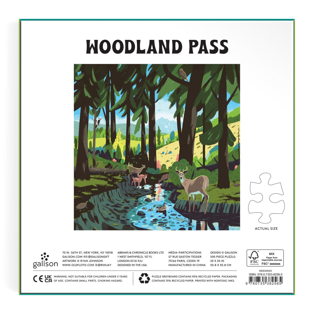 Woodland Pass 500 Piece Jigsaw Puzzle | Galison - Jigsaw Puzzles - The Puzzle Center