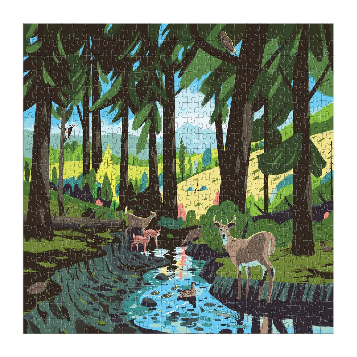 Woodland Pass 500 Piece Jigsaw Puzzle | Galison - Jigsaw Puzzles - The Puzzle Center