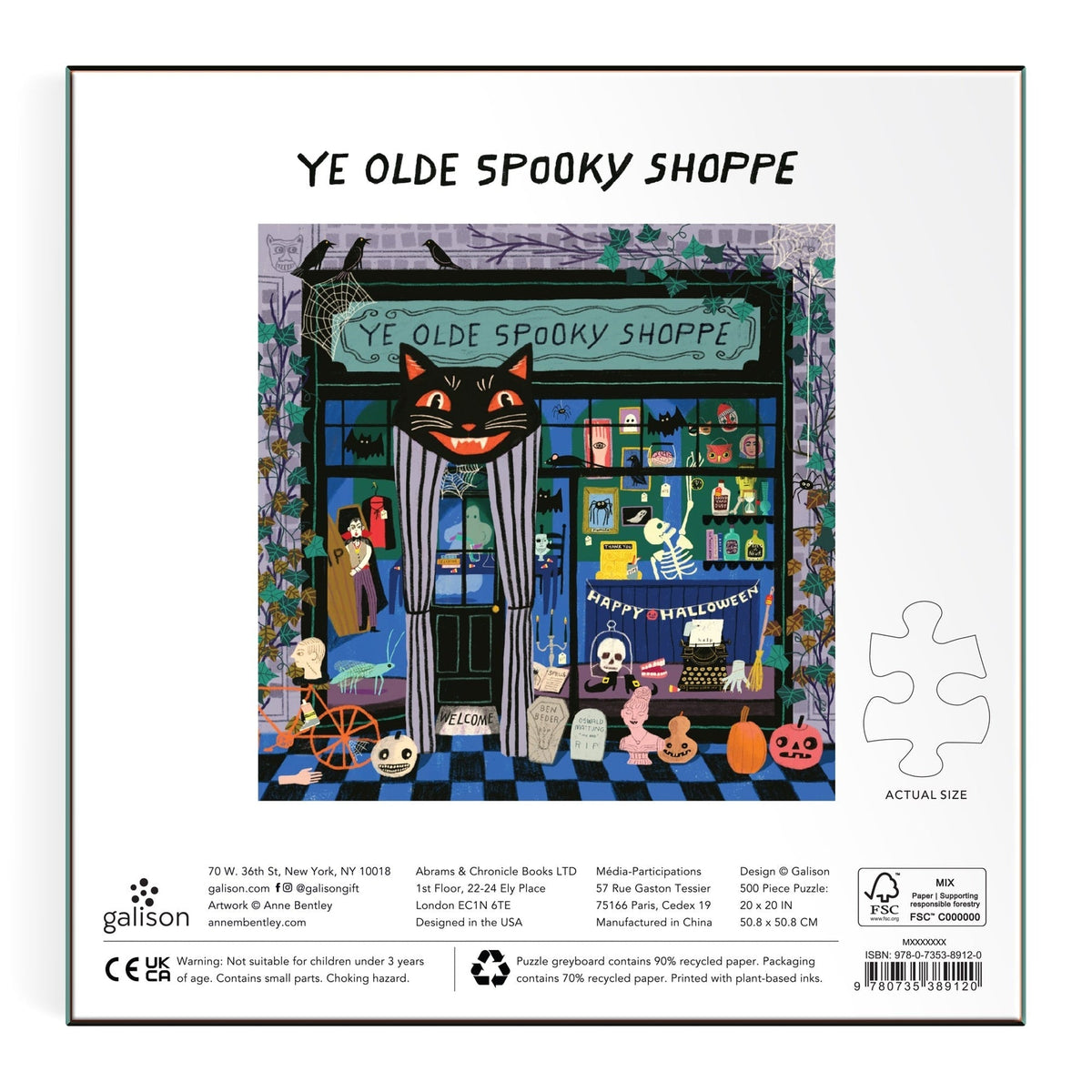 Ye Olde Spooky Shoppe 500 Piece Jigsaw Puzzle | Galison - Jigsaw Puzzles - The Puzzle Center