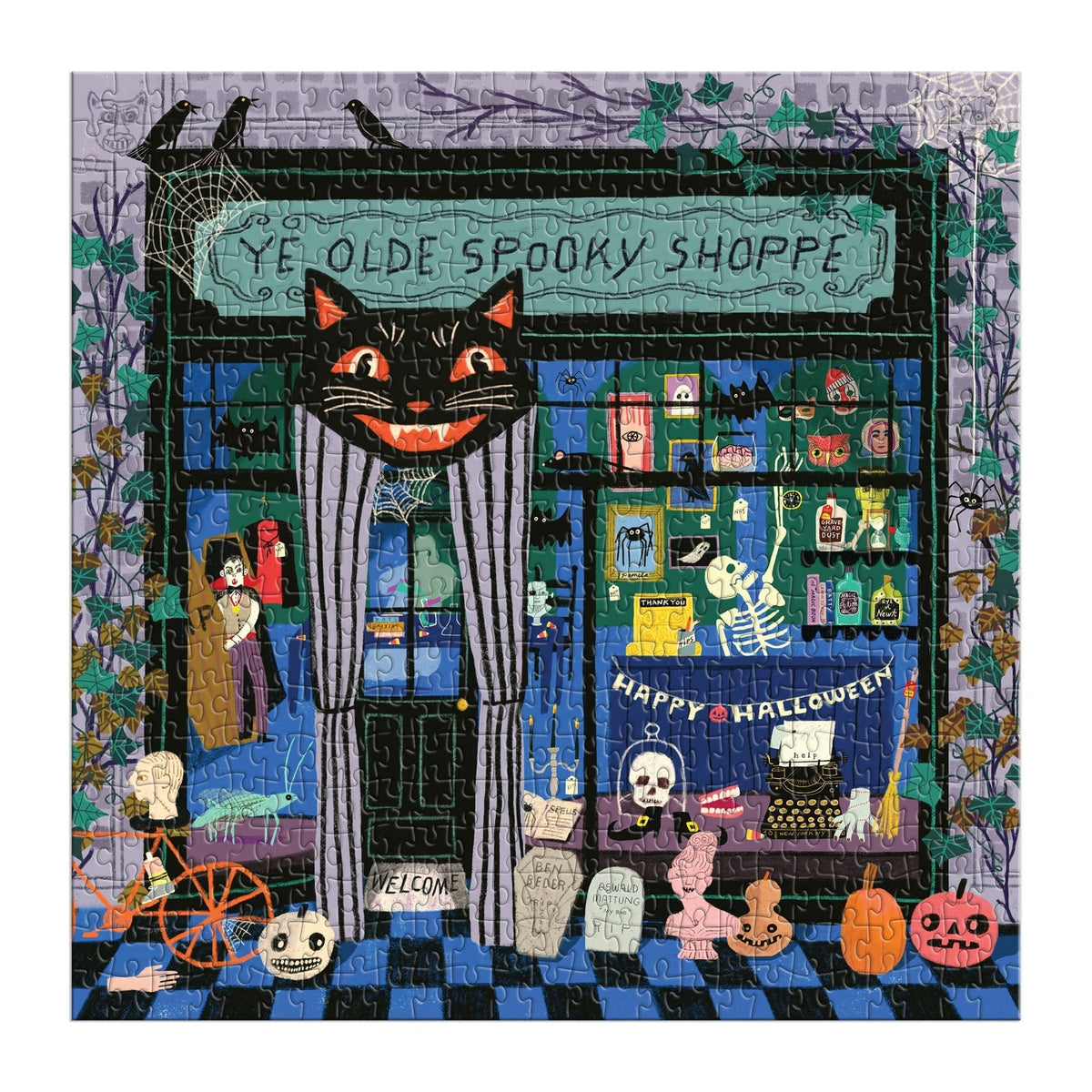 Ye Olde Spooky Shoppe 500 Piece Jigsaw Puzzle | Galison - Jigsaw Puzzles - The Puzzle Center