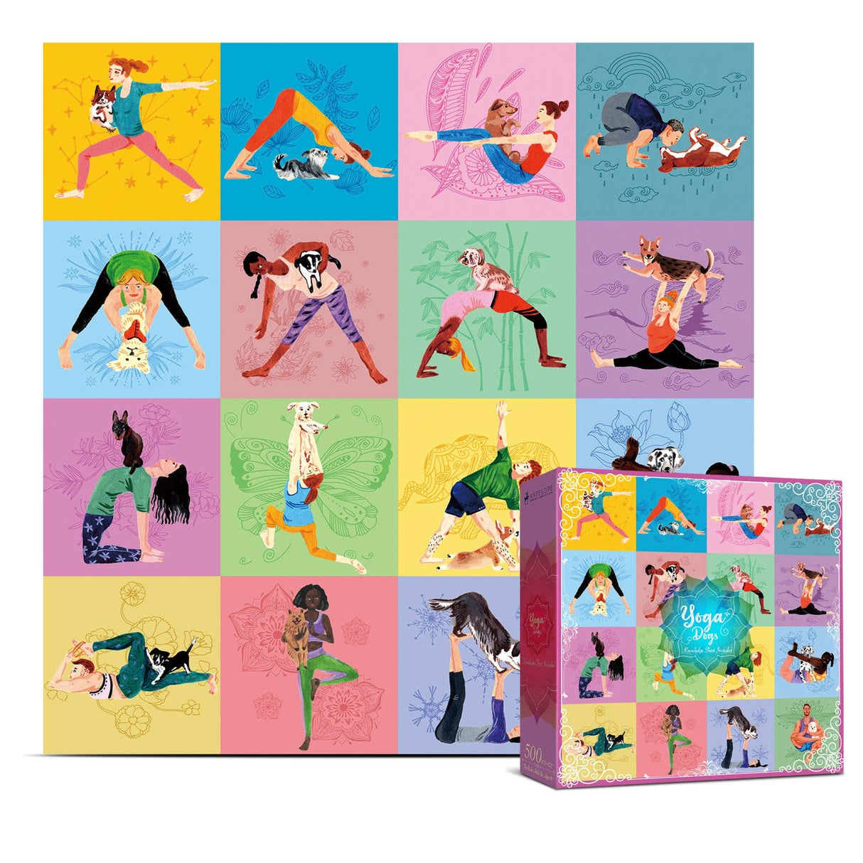 Yoga Dogs 500 Piece Jigsaw Puzzle | Antelope Puzzle - Jigsaw Puzzles - The Puzzle Center