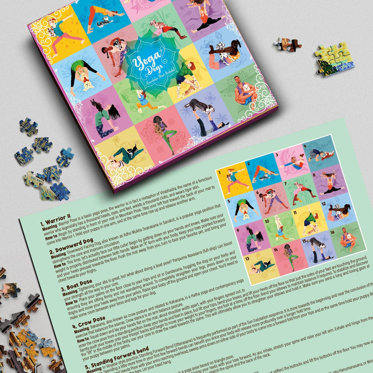 Yoga Dogs 500 Piece Jigsaw Puzzle | Antelope Puzzle - Jigsaw Puzzles - The Puzzle Center