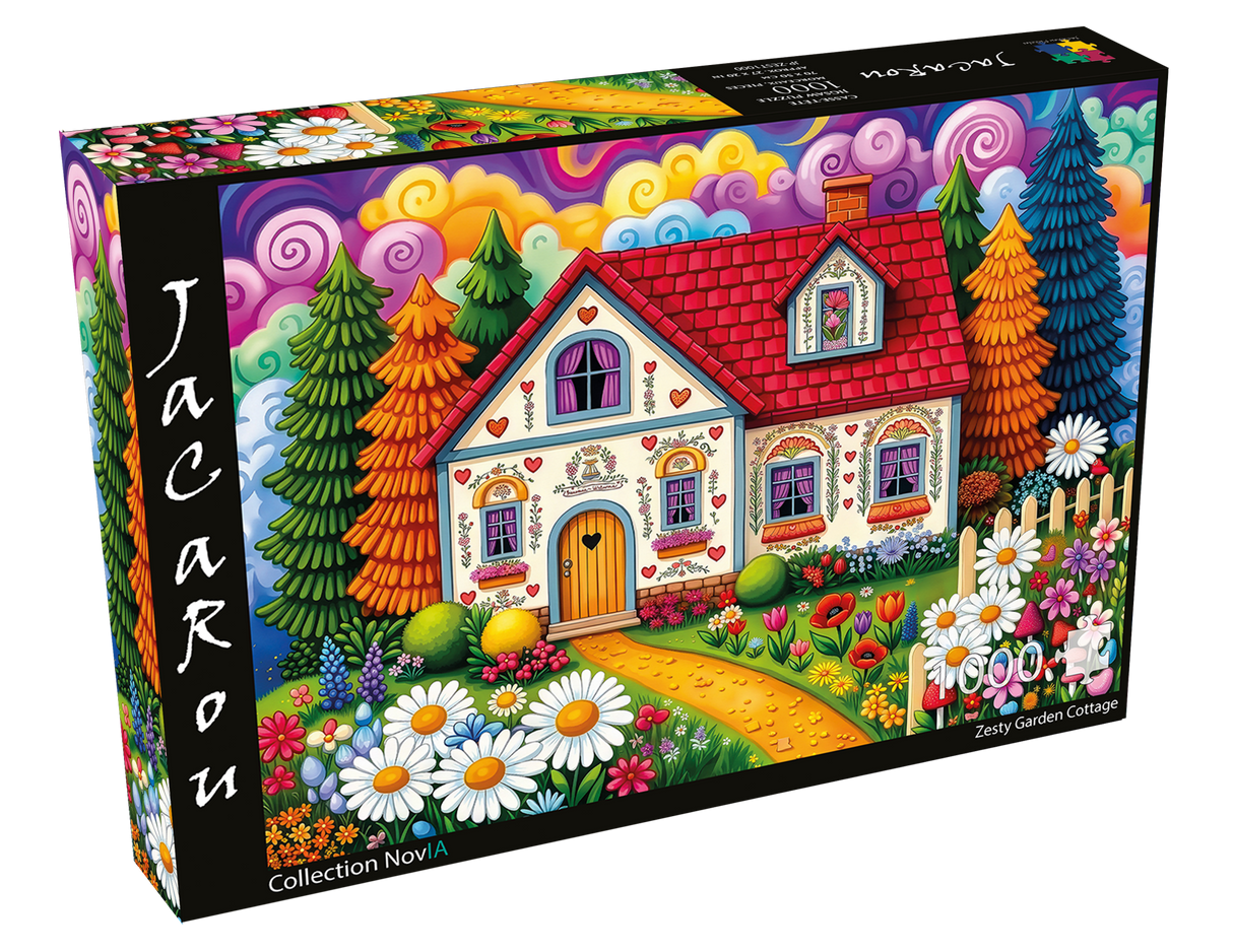 Zesty Garden Cottage 1000 Piece Jigsaw Puzzle | JaCaRou - Jigsaw Puzzles - The Puzzle Center