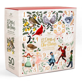 12 Days of Christmas Mini Jigsaw Puzzle Set, 50 Pieces Each | 1Canoe2 - Jigsaw Puzzles - The Puzzle Center
