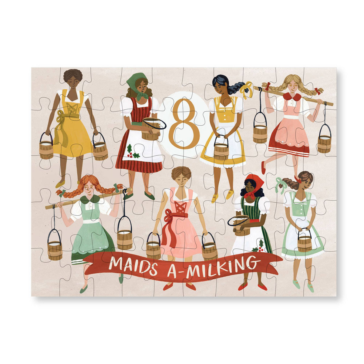 12 Days of Christmas Mini Jigsaw Puzzle Set, 50 Pieces Each | 1Canoe2 - Jigsaw Puzzles - The Puzzle Center