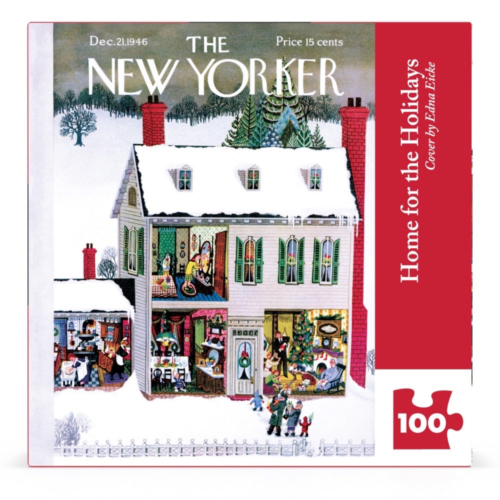 Home for the Holidays Mini 100 Piece Jigsaw Puzzle | New York Puzzle Company