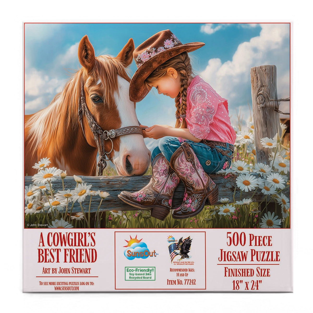 A Cowgirl's Best Friend 500 Piece Jigsaw Puzzle | SunsOut - Jigsaw Puzzles - The Puzzle Center