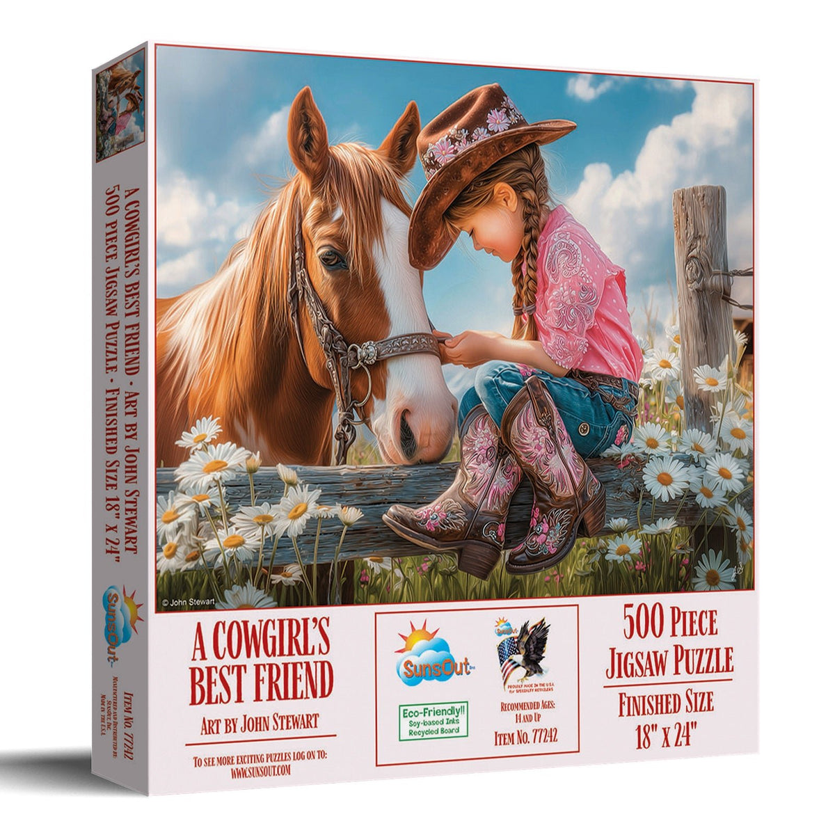 A Cowgirl's Best Friend 500 Piece Jigsaw Puzzle | SunsOut - Jigsaw Puzzles - The Puzzle Center