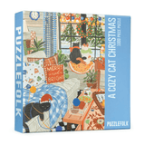 A Cozy Cat Christmas 1000 Piece Jigsaw Puzzle | Puzzlefolk - Jigsaw Puzzle - The Puzzle Center