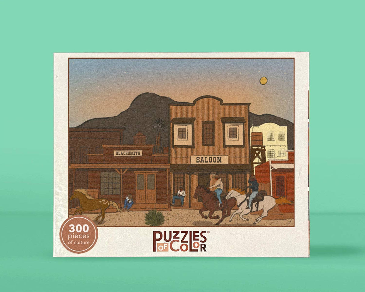 Legends of Cowtown 300 Piece Jigsaw Puzzle | Puzzles of Color