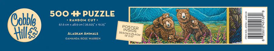 Alaskan Animals 500 Piece Jigsaw Puzzle | Cobble Hill - Jigsaw Puzzles - The Puzzle Center