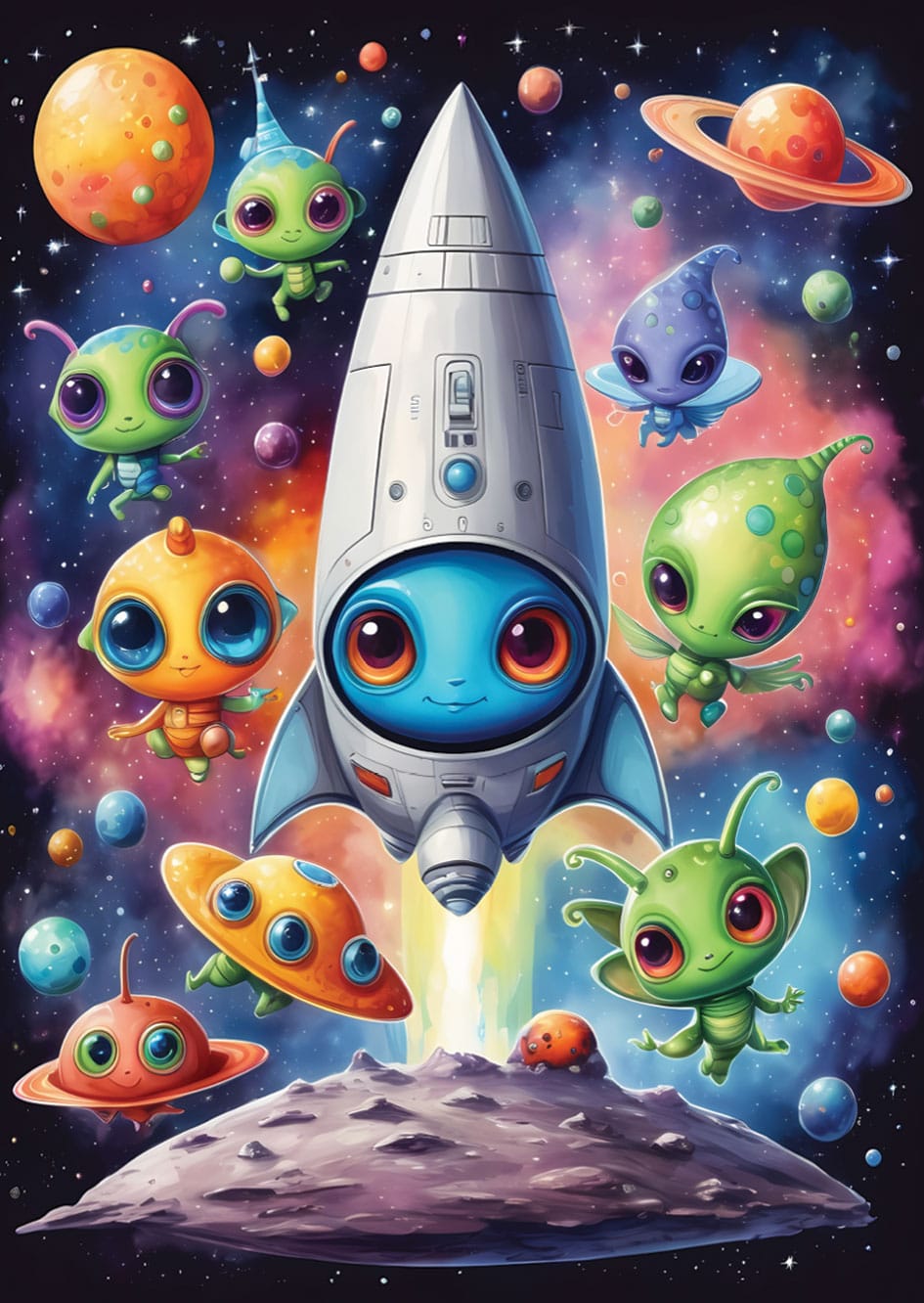 Aliens 1000 Piece Jigsaw Puzzle | Yazz - Jigsaw Puzzles - The Puzzle Center