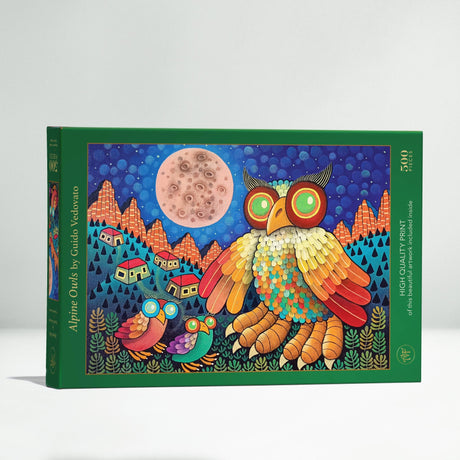 Alpine Owls 500 Piece Jigsaw Puzzle | Art & Fable - Jigsaw Puzzles - The Puzzle Center