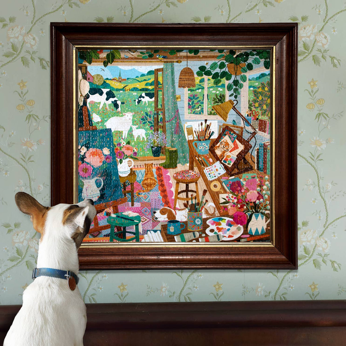 Artist's Cottage 1000 Piece Jigsaw Puzzle | eeBoo - Jigsaw Puzzles - The Puzzle Center