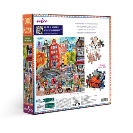 Artists in Amsterdam 1000 Piece Jigsaw Puzzle | eeBoo - Jigsaw Puzzles - The Puzzle Center