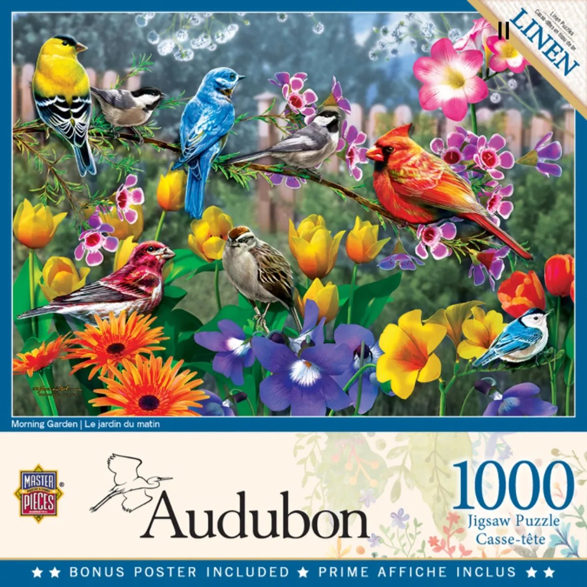 Audubon Morning Garden 1000 Piece Jigsaw Puzzle | Masterpieces - Jigsaw Puzzles - The Puzzle Center