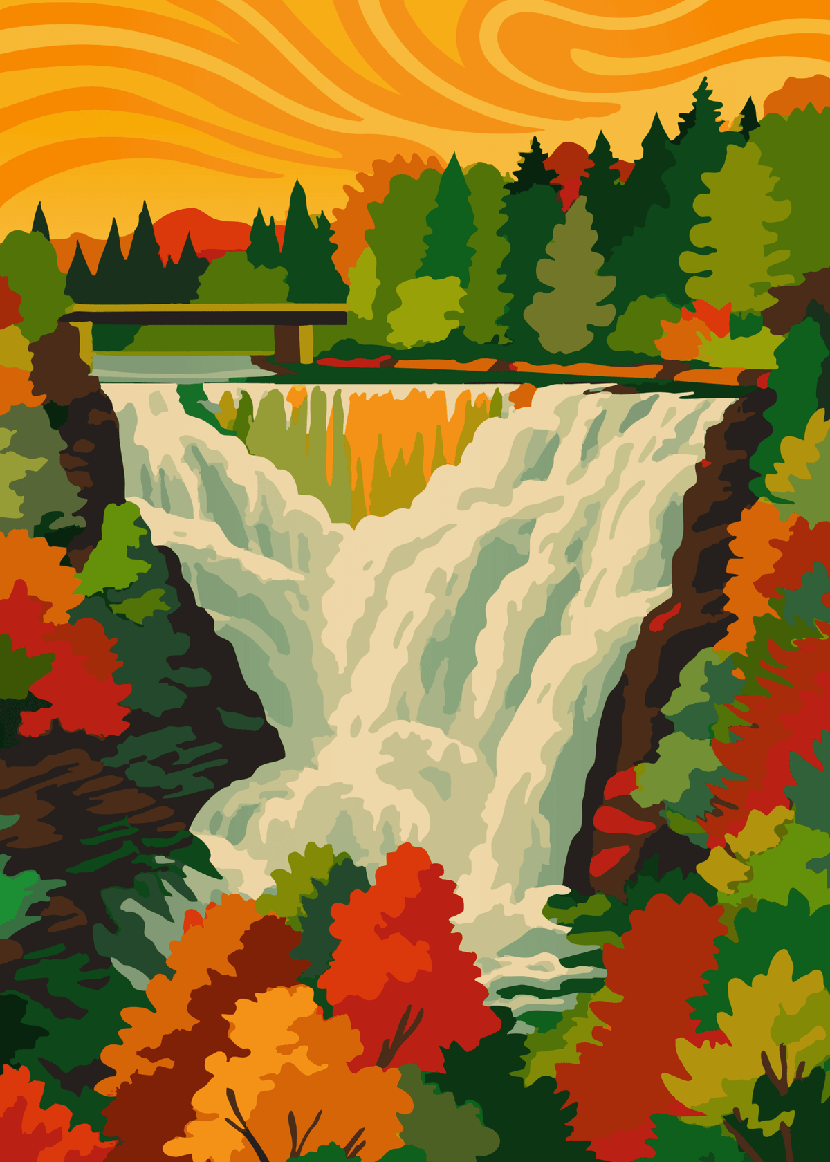 Autumn Cascade 1000 Piece Jigsaw Puzzle | Villager - Jigsaw Puzzle - The Puzzle Center