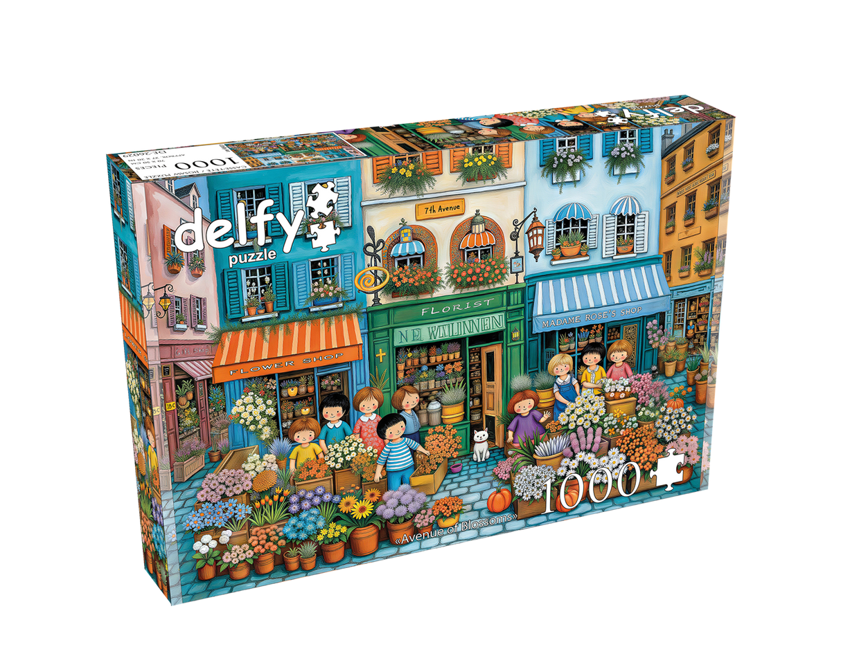 Avenue Of Blossoms 1000 Piece Jigsaw Puzzle | Delfy - Jigsaw Puzzles - The Puzzle Center