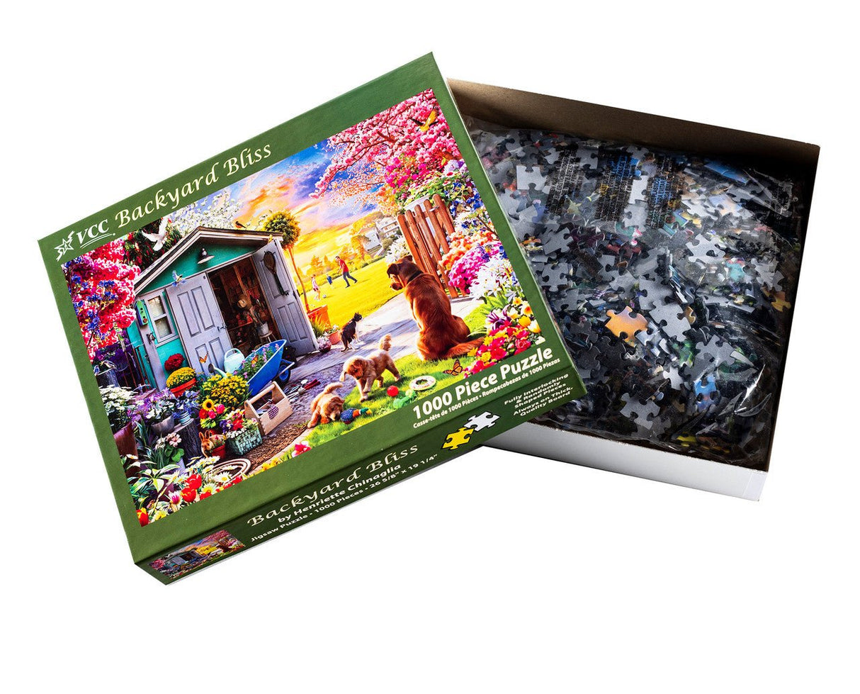 Backyard Bliss 1000 Piece Jigsaw Puzzle | Vermont Christmas Co - Jigsaw Puzzles - The Puzzle Center