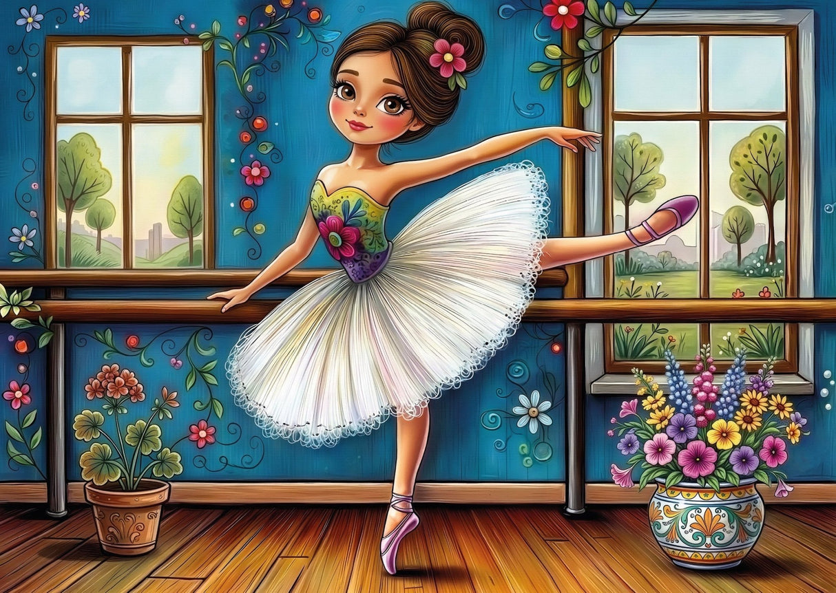 Ballerina By Windows 1000 Piece Jigsaw Puzzle | JaCaRou - Jigsaw Puzzles - The Puzzle Center