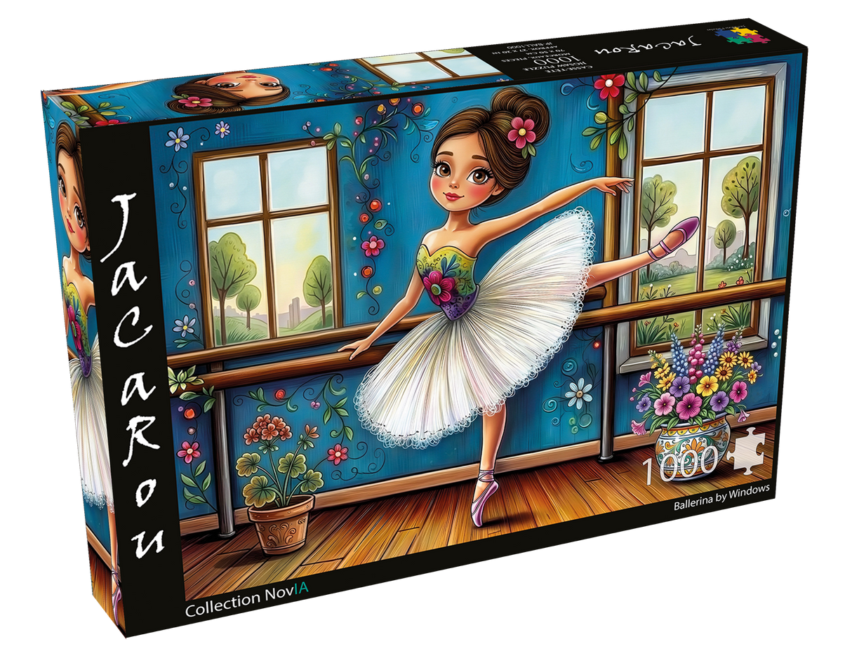 Ballerina By Windows 1000 Piece Jigsaw Puzzle | JaCaRou - Jigsaw Puzzles - The Puzzle Center