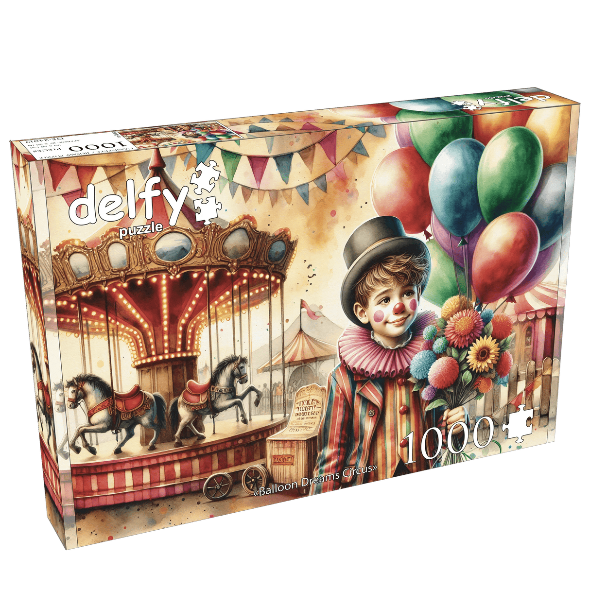 Balloon Dreams Circus 1000 Piece Jigsaw Puzzle | Delfy Puzzles - Jigsaw Puzzles - The Puzzle Center