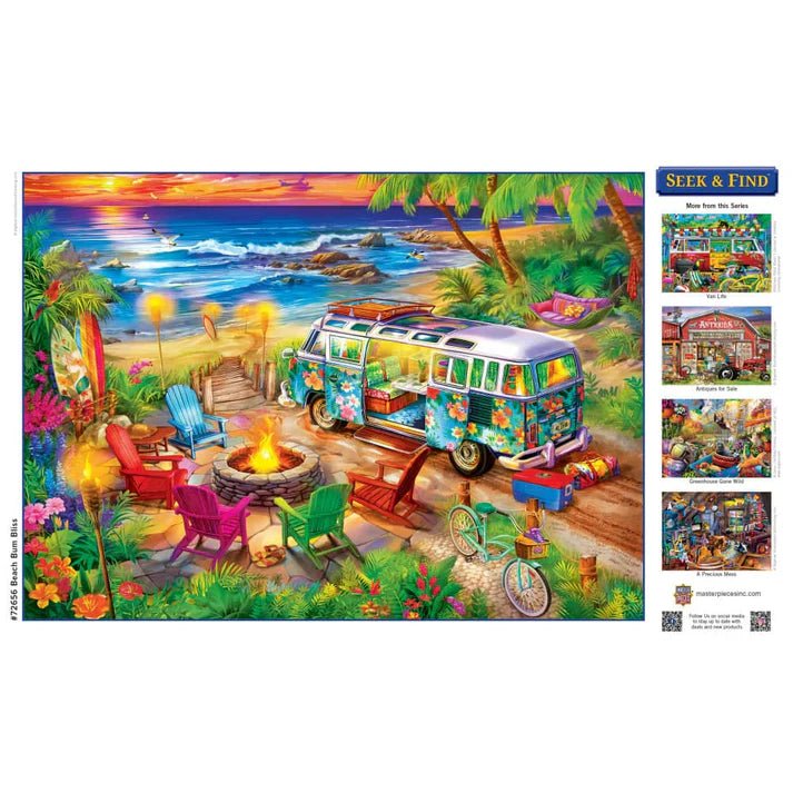 Beach Bum Bliss 1000 Piece Jigsaw Puzzle | Masterpieces - Jigsaw Puzzles - The Puzzle Center