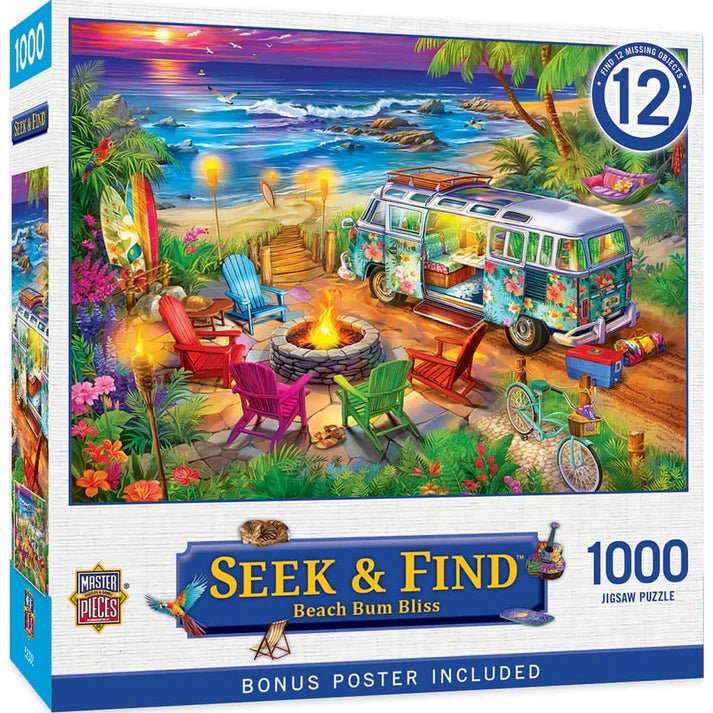 Beach Bum Bliss 1000 Piece Jigsaw Puzzle | Masterpieces - Jigsaw Puzzles - The Puzzle Center