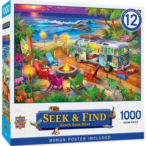 Beach Bum Bliss 1000 Piece Jigsaw Puzzle | Masterpieces - Jigsaw Puzzles - The Puzzle Center