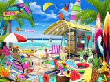 Beach Getaway 550 Piece Jigsaw Puzzle | Vermont Christmas Co - Jigsaw Puzzles - The Puzzle Center