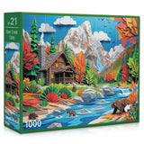 Bear Creek Cabin 1000 Piece Jigsaw Puzzle | Final Piece Puzzles - Jigsaw Puzzles - The Puzzle Center