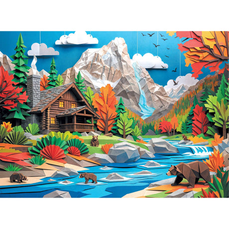 Bear Creek Cabin 1000 Piece Jigsaw Puzzle | Final Piece Puzzles - Jigsaw Puzzles - The Puzzle Center