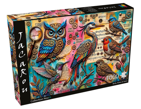 Birds, Notes & Gears 1000 Piece Jigsaw Puzzle | JaCaRou - Jigsaw Puzzles - The Puzzle Center