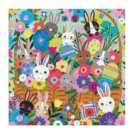 Blooming Bunnies 500 Piece Jigsaw Puzzle | Mudpuppy - Jigsaw Puzzles - The Puzzle Center