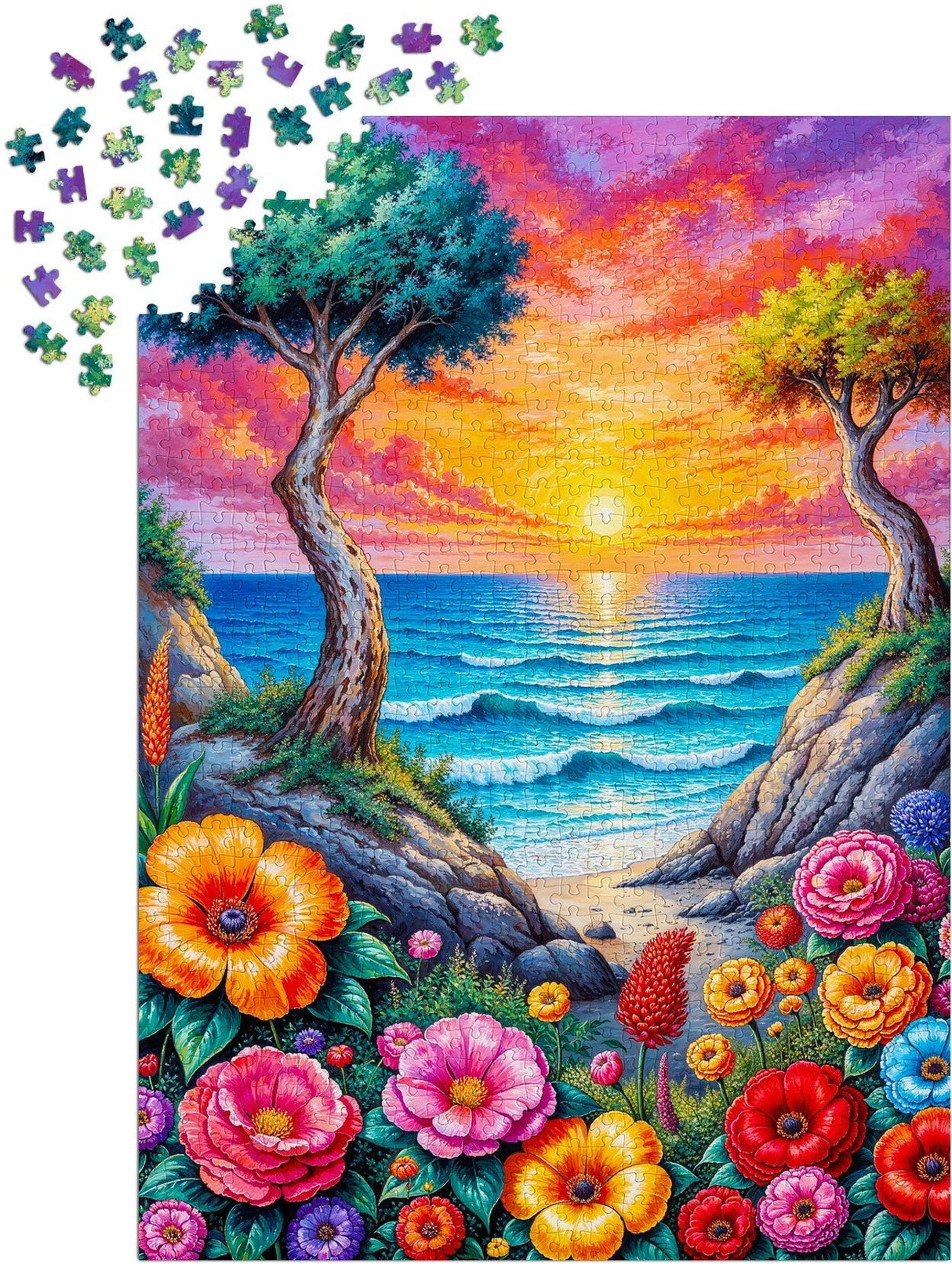 Blooming Coast 1000 Piece Jigsaw Puzzle | Enjoy Puzzles - Jigsaw Puzzles - The Puzzle Center