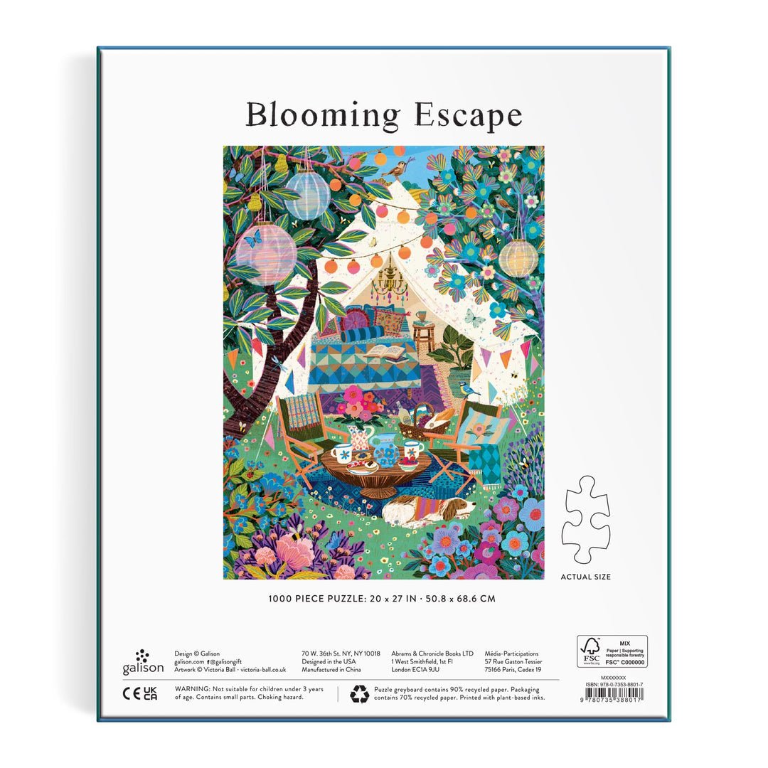 Blooming Escape By Victoria Ball 1000 Piece Jigsaw Puzzle | Galison - Jigsaw Puzzles - The Puzzle Center