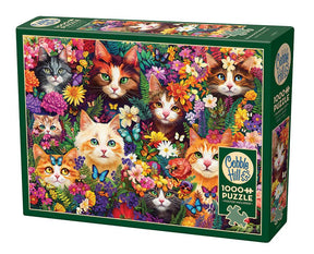 Blooming Whiskers 1000 Piece Jigsaw Puzzle | Cobble Hill Puzzles - Jigsaw Puzzles - The Puzzle Center