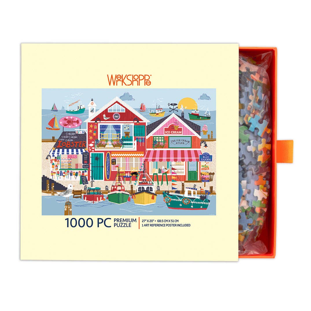 Blue Harbor 1000 Piece Jigsaw Puzzle | WerkShoppe - Jigsaw Puzzles - The Puzzle Center