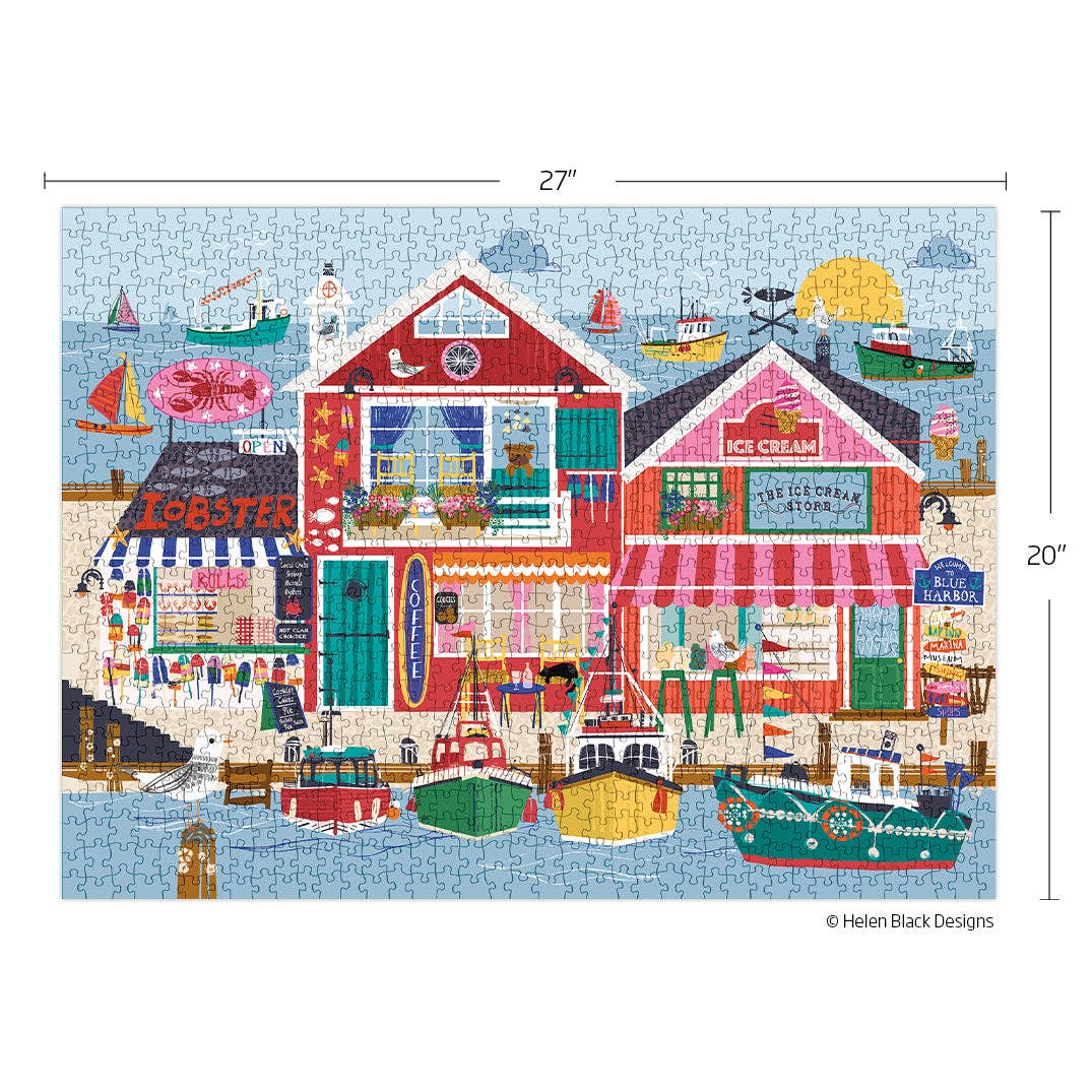 Blue Harbor 1000 Piece Jigsaw Puzzle | WerkShoppe - Jigsaw Puzzles - The Puzzle Center