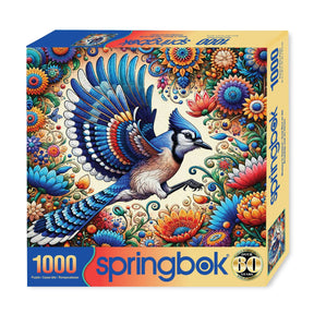 Blue Jay in Summer 1000 Piece Jigsaw Puzzle | Springbok Puzzles - Springbok Puzzles - Jigsaw Puzzles - The Puzzle Center