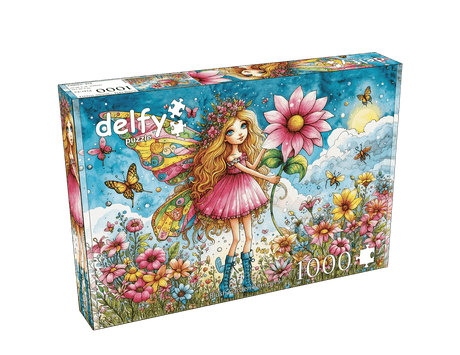 Blush Garden Whispers 1000 Piece Jigsaw Puzzle | Delfy Puzzles - Jigsaw Puzzles - The Puzzle Center