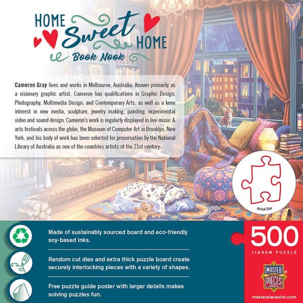 Book Nook 500 Piece Jigsaw Puzzle | Masterpieces - Jigsaw Puzzles - The Puzzle Center